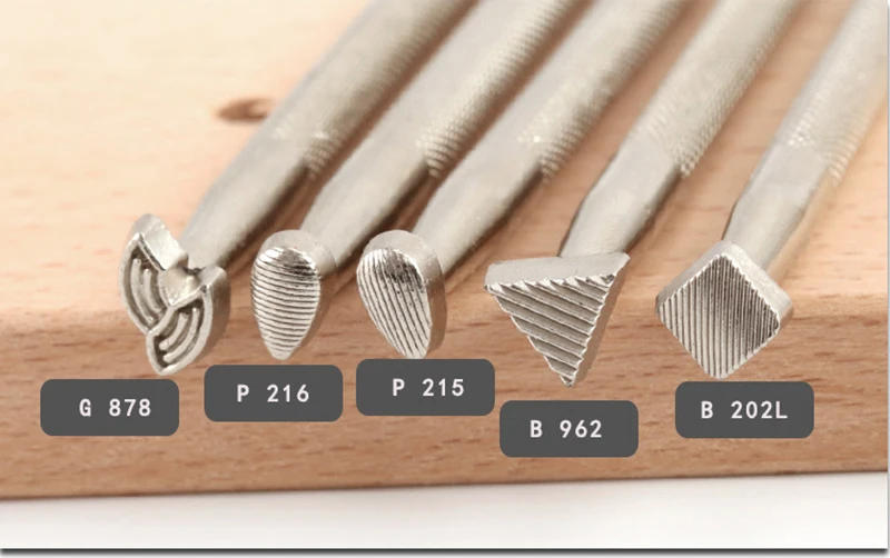 Description Picture 5 of item1Pcs New Increase Leather Stamp Tool Leathercraft Working Saddle Stamping Set Carving Patterns Handmade Art Cowhide Tools
