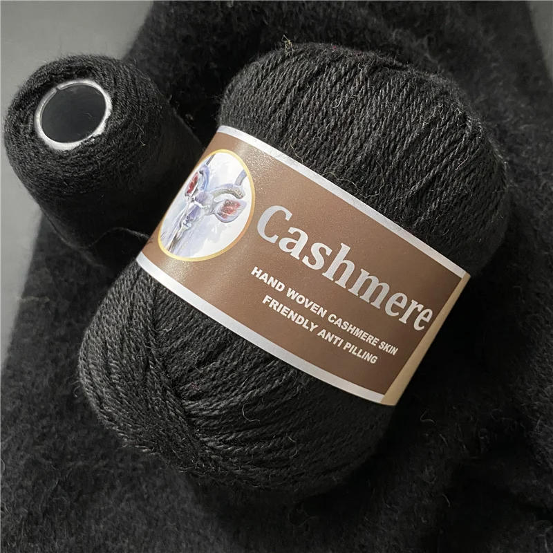 Description Picture 5 of itemCashmere Yarn Knitting Hand-knitted High-grade Worsted Woolen Wool  for Cardigan Hat Sweater Mongolian Cashmere Thread 6Sets