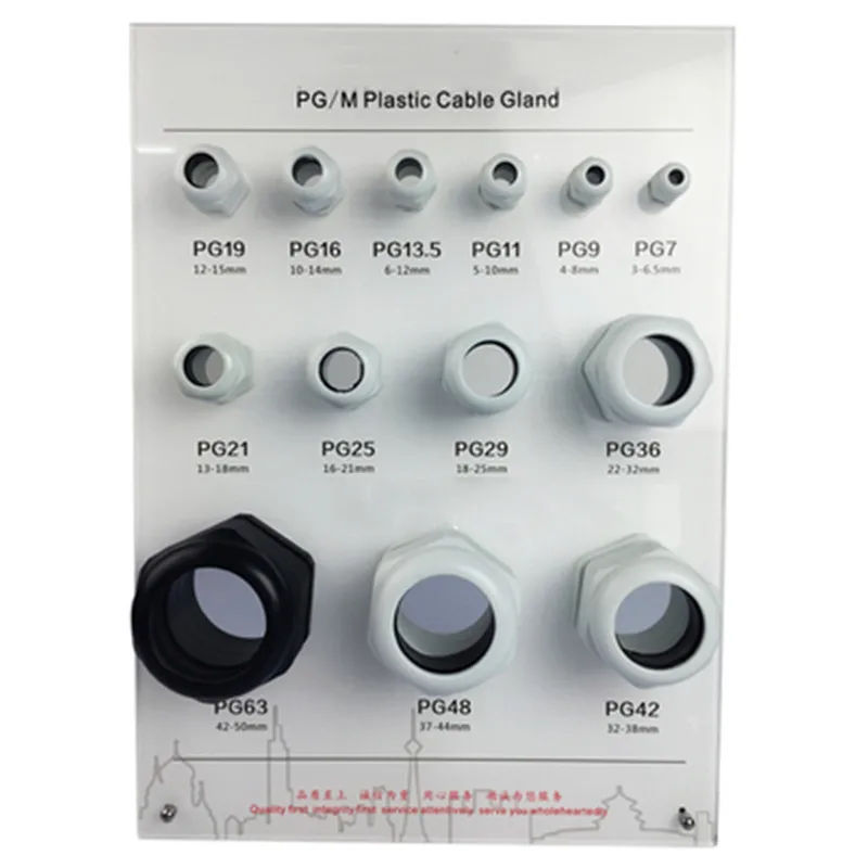 Description Picture 5 of item1/5/10pcs Waterproof Cable Gland Cable Entry IP68 PG16 For 23-23.5mm PG7 PG11 PG25 PG36  White Black Nylon Plastic Connector
