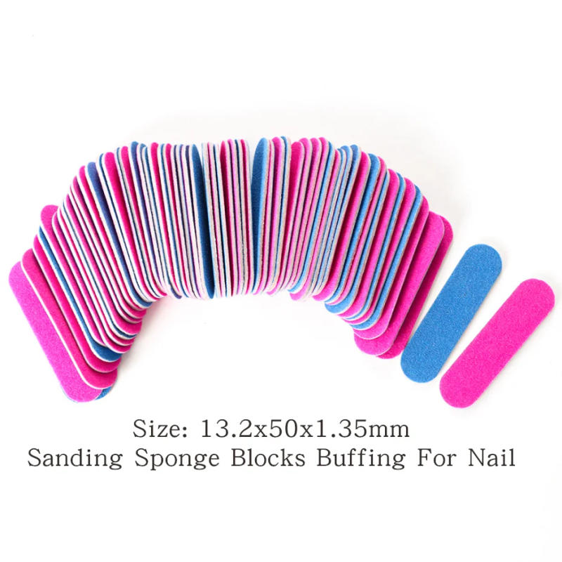 Description Picture 6 of item50/100pcs Double Side Nail Files Mini Wood Sanding Buffer Block Set For Gel Polish Manicure Pedicure Salon Nail Art Tools