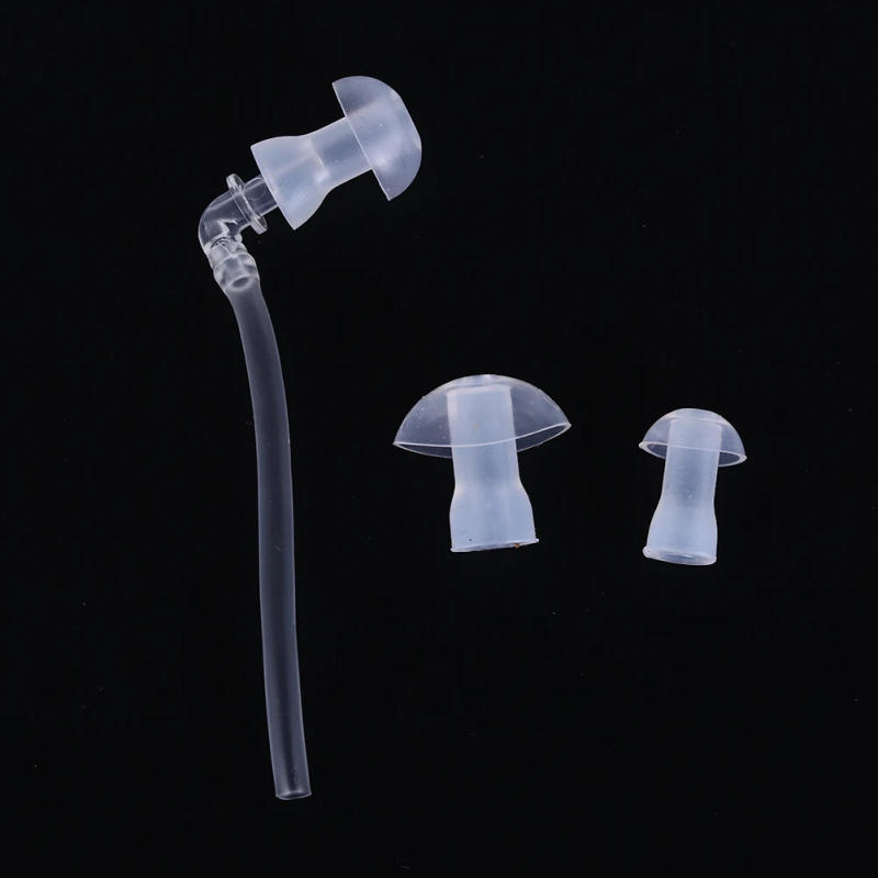 Description Picture 2 of item1set Hearing Aids Accessories New Hearing Aid Earplug Ear Plugs Eartips Domes with Sound Tube Tubes + Domes (L M S) Size