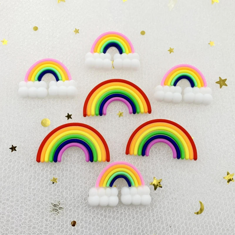 Description Picture 3 of item20PCS  PVC Soft Gel Rainbow Candy Color DIY Cartoon Crafts Scrapbook Decoration cabochon kawaii  scrapbooking embellishments