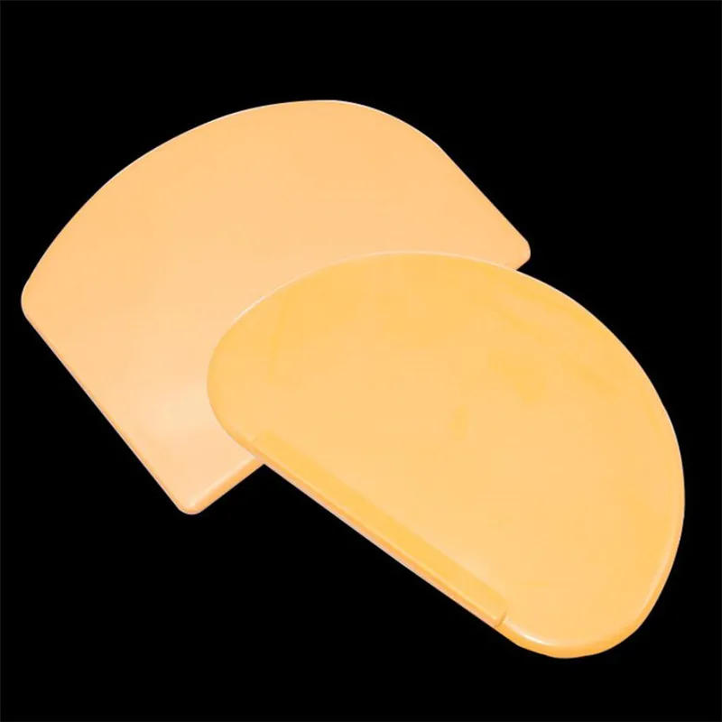 Description Picture 3 of itemOrange Soft Flexible Plastic Dough Cream Scraper Cake Spatula Pastry Butter Cutter Baking Cake Pastry Tools for Bread Making