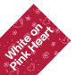 White on Pink Heart