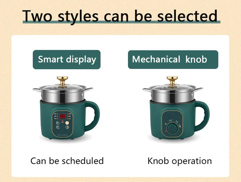 Description Picture 2 of itemDMWD Electric Cooking Machine 1.7L Rice Cooker Mini Soup Pot Food Steamer Multi-function Wok Hot Pot Porridge Maker 110V 220V