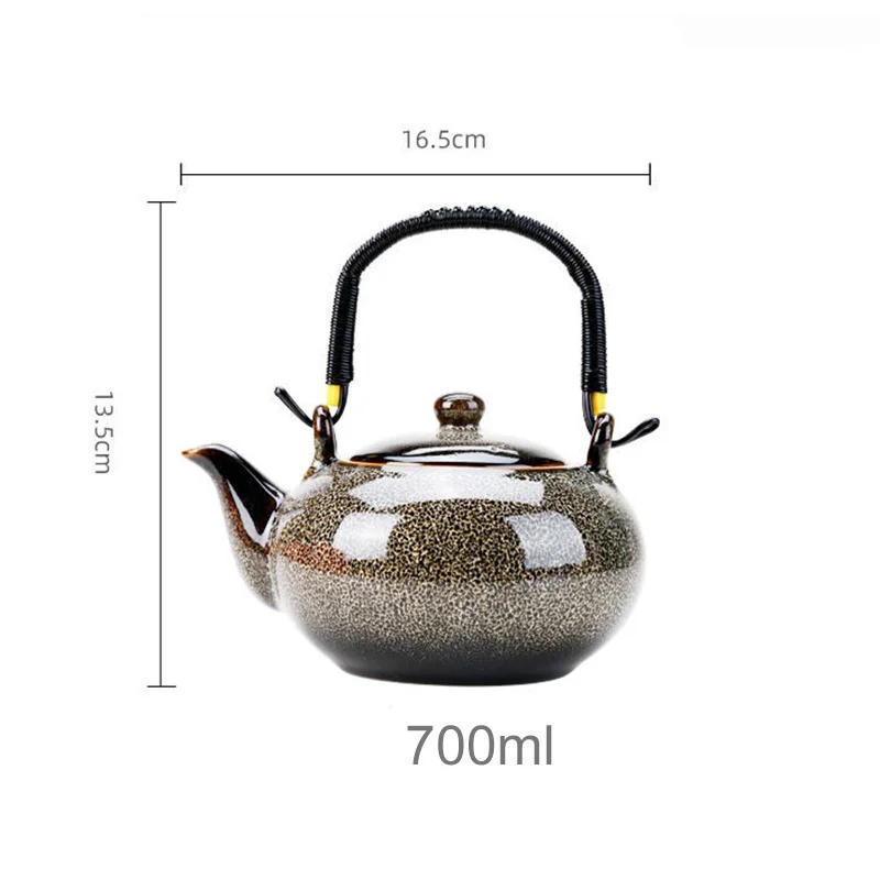 Description Picture 3 of itemLarge Capacity Teapot 700ml Ceramics Coffee Pot Tea Infusers Puer Tea Cup Set Coffeeware Teaware Yixing Teapots Samovar Gaiwan