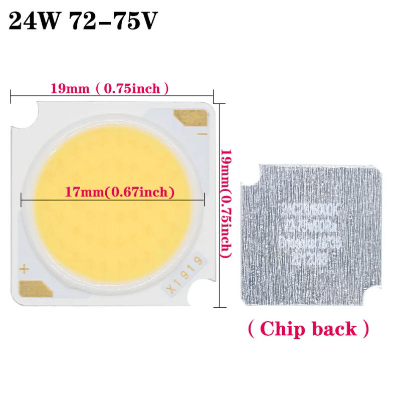 Description Picture 5 of item1pcs 12W 15W 18W 20W 24W 30W 36W LED COB Bridgelux high voltage chip 36-110V For Wall lamp crystal lamp Bulb Light Cold white