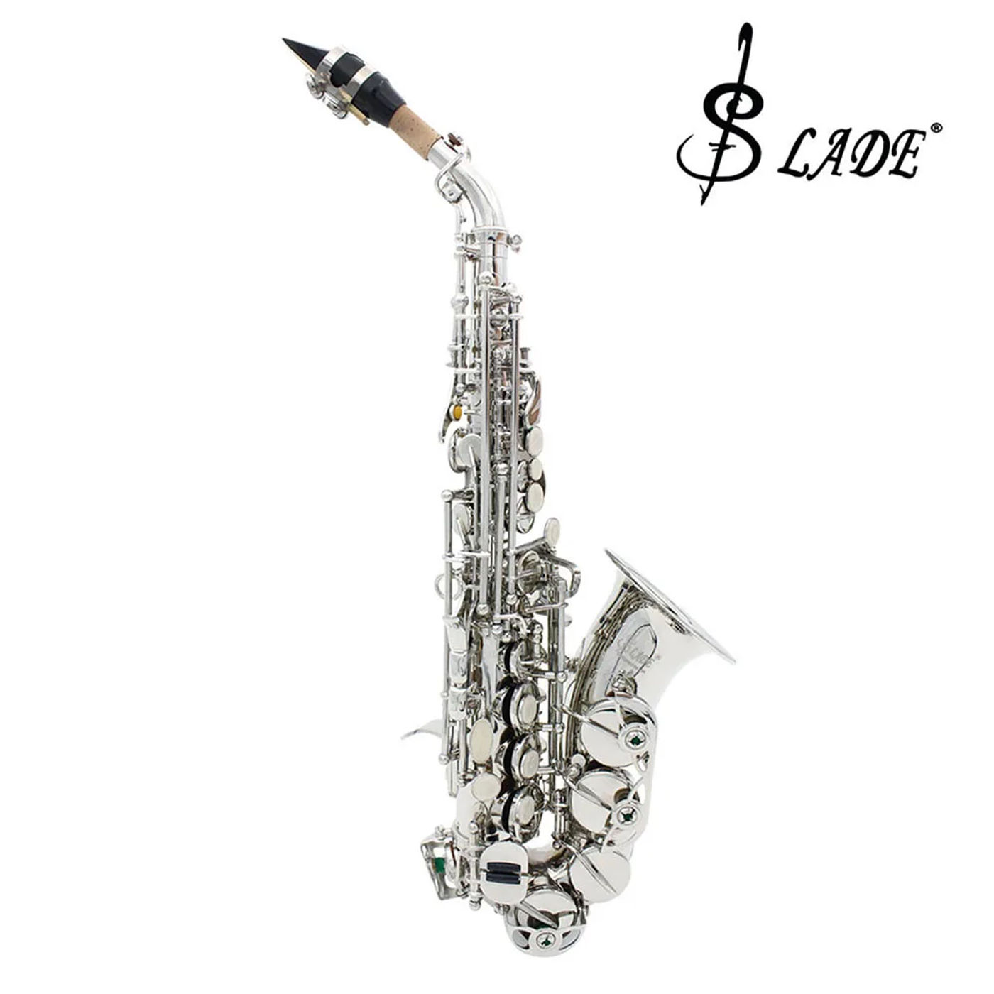 Description Picture 3 of itemBb Soprano Saxophone Silver Plated Brass Professional Woodwind Instrument B Flat Sax With Case Musical Instrument Accessories