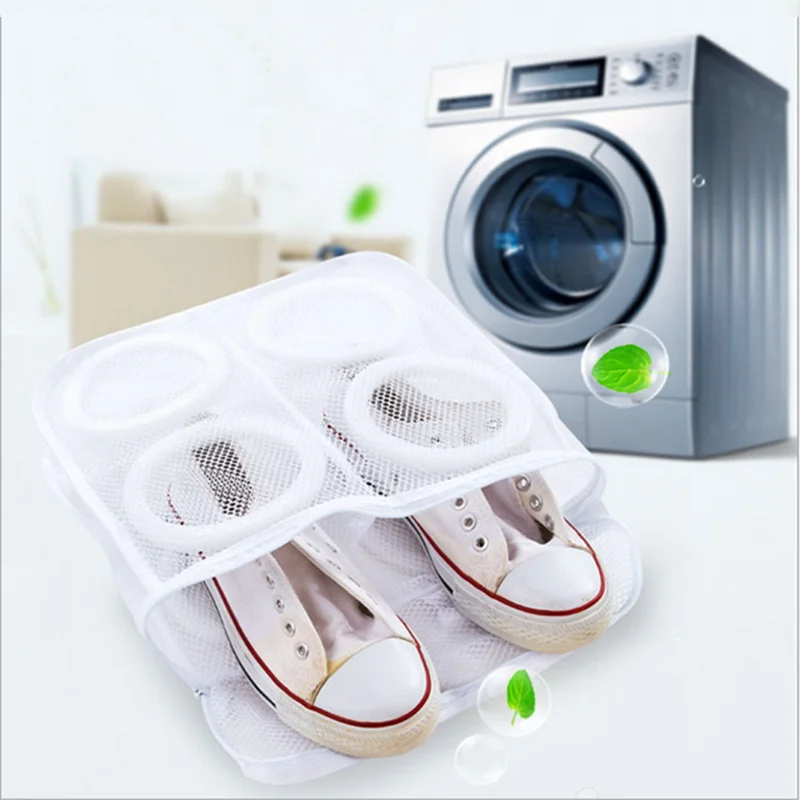 Description Picture 2 of itemPortable Mesh Laundry Bag Washing Machine Shoes Bags Travel Storage Bags Portable Anti-deformation Protective Clothes Organizer