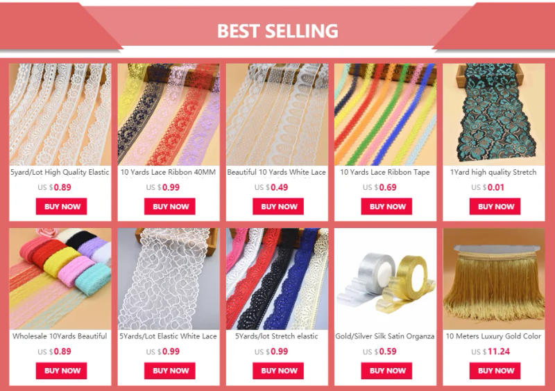 Description Picture 4 of item10Yards/Lot Dark Brown Lace Ribbon Tape 28MM Lace Trim Fabric DIY Embroidered Net Lace for Sewing Decoration Sewing Accessories