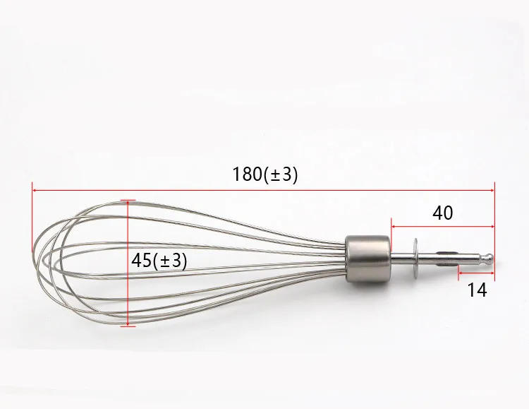 Description Picture 4 of item4-wire+12-wire 304 stainless steel mixer whisk for Braun MQ325 MQ505 MQ525 MQ5025 MQ725 MQ785 MQ787 MQ725 MQ5045
