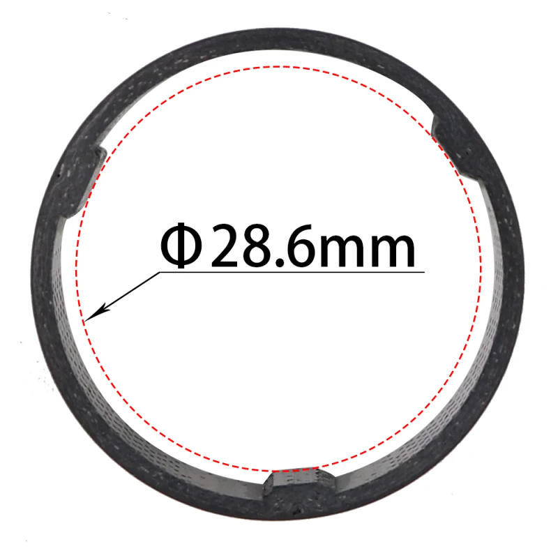 Description Picture 4 of item4 pcs carbon fiber bicycle carbon spacer 28.6mm headset parts cycling Washer Bike Bicycle Headset Stem Spacers Super light 15g