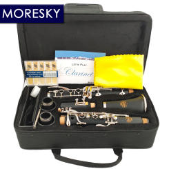 MORESKY Bb Clarinet 17 Key Sib Klarnet /ABS Body Material Clarinette 3.21