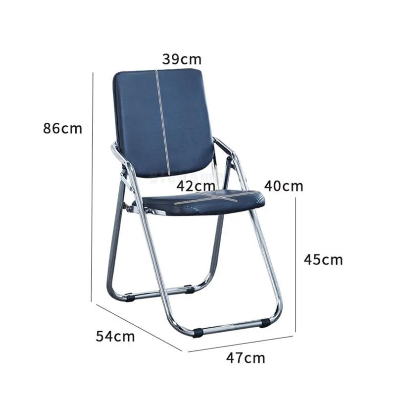 Description Picture 2 of itemModern Offices Chair Fold Chairs Conference Stool Portable Office Chair Student Dormitory Leisure Stool Backrest Chair Furniture