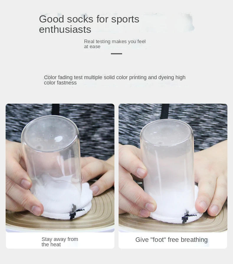 Description Picture 5 of item3 Pairs HEAD Socks Sport mid Sock men female badminton tennis cotton Towel Bottom Socks basketball tennis 25-28cm