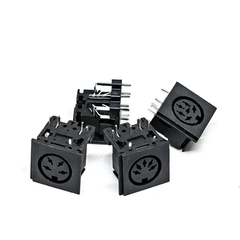 Description Picture 4 of item5PCS/Lot Big S Terminal DIN4 DIN5 DIN6 DIN7 DIN8 Female Socket Connector 4P/5P/6P/7P/8P PCB Panel Mount