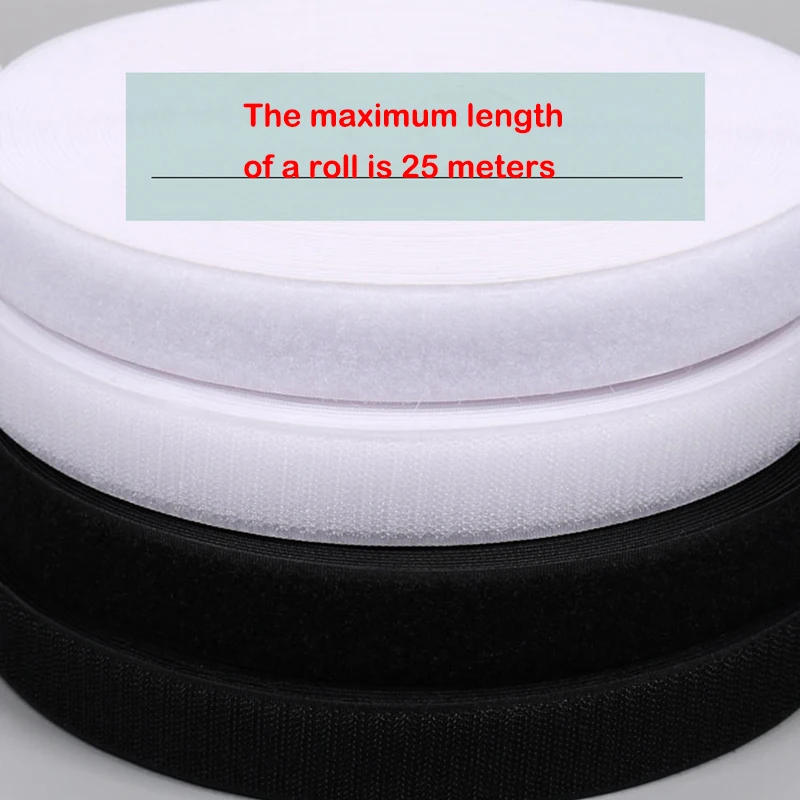 Description Picture 5 of item5Meter/Pair Non-Adhesive Hook and Loop Sewing Fastener Tape Nylon Fabric Magic Tape For Sewing Accessories 16/20/25/38/50/100mm