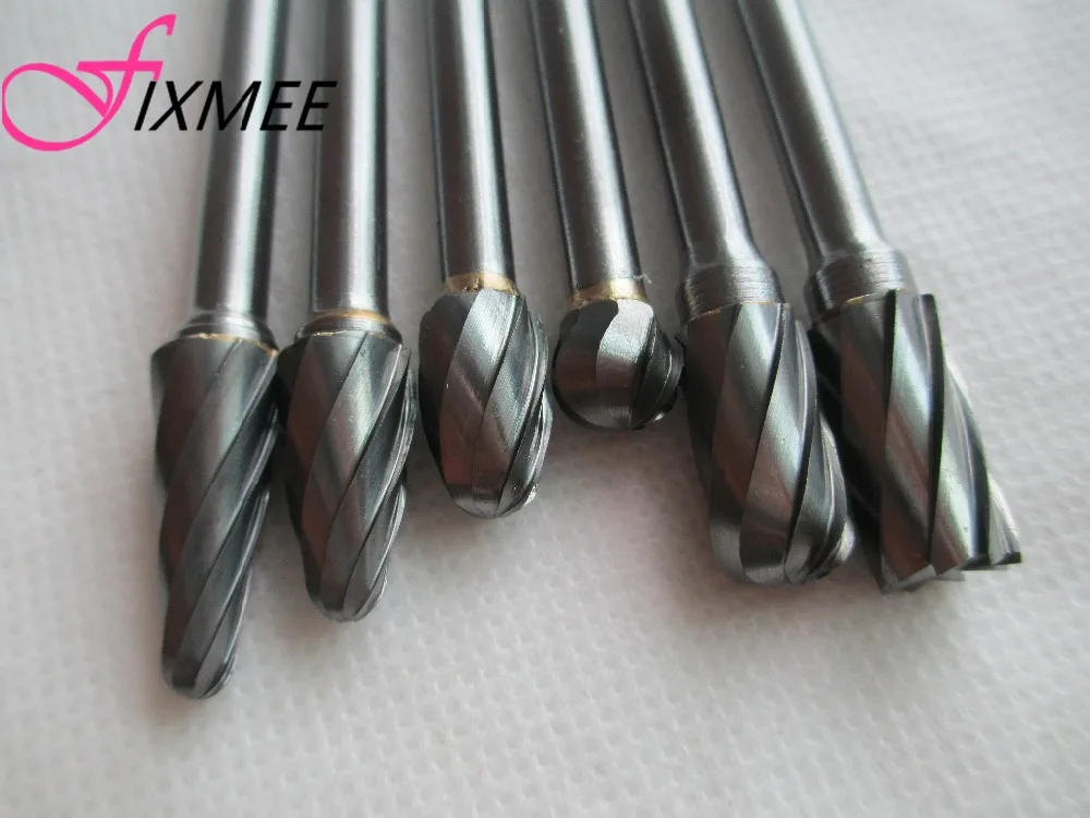 Description Picture 3 of item1pc 1/4(6mm) Shank Power Tools Drill Bit 6x10mm 150mm Long Tungsten Carbide Aluminum Cut Rotary Burr  6mm shaft Set Power Tool