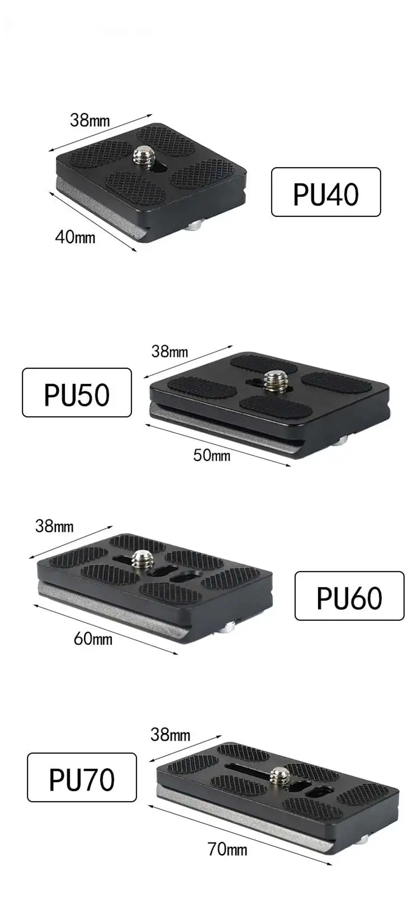 Description Picture 4 of itemDslr Camera Tripod Plate Quick Release Adapter Base Camera Plate Mount 40 50 60 70mm for Dslr Camera Arca Swiss Ballhead Tripod
