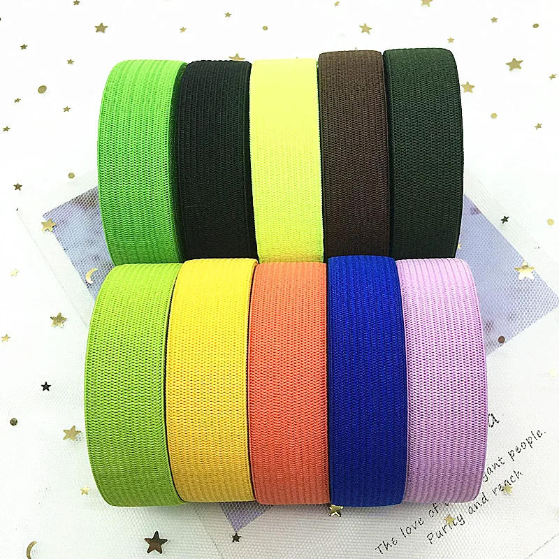 Description Picture 5 of item2/5yard 20mm Wide Flat High Elastic Band for Sewing Protective Clothes Accessories Black Thick Rubber Cord Tape Rope DIY 2cm