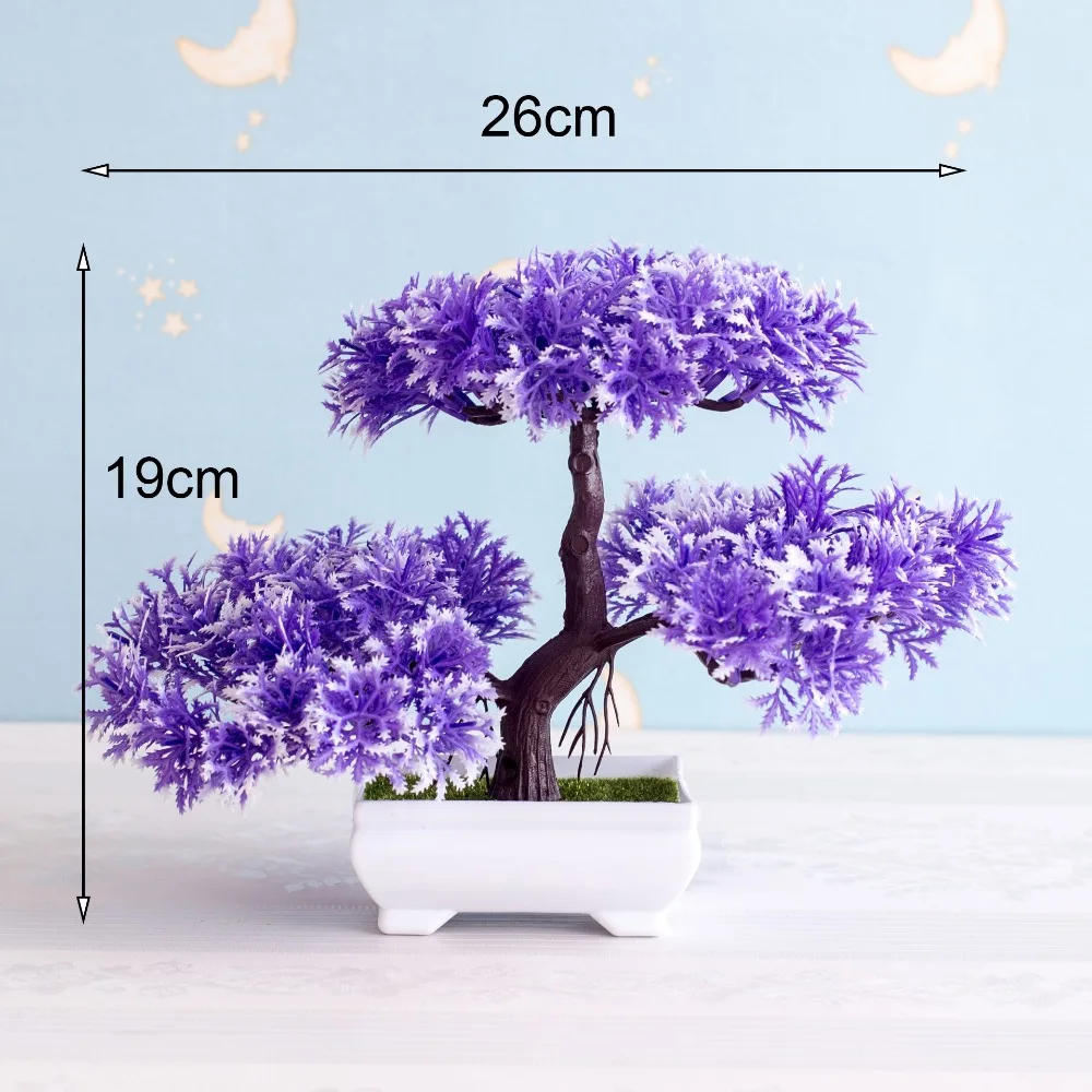 Description Picture 4 of itemNEW Artificial Plants Bonsai Small Tree Pot Plants Fake Flowers Potted Ornaments For Home Decoration Hotel Garden Decor