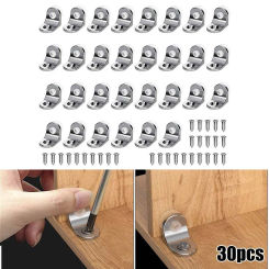 30PCS Shelf Support Stud Cabinet Unit Cupboard Pegs Pin Hanger  Zinc Alloy Bracket Suction Cup For Glass Shelves
