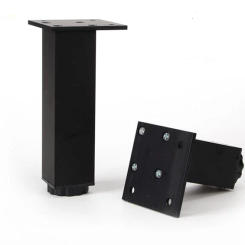 Aluminum cabinet foot Height adjustable Furniture support legs Bearing 60KG/PCS table Chairs Bed Sofa square Level Feet hardware