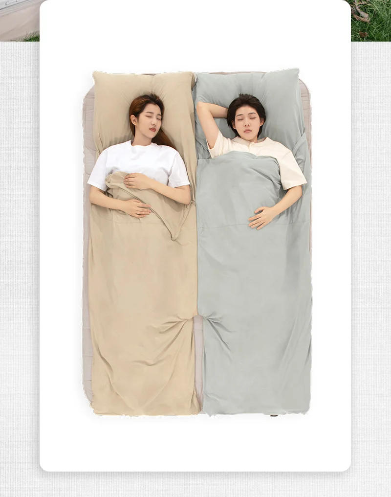 Description Picture 6 of itemNaturehike Cotton Sleeping Bag Liner Silky Ultralight Travel Hotel Sleeping Bag Liner Splicable Envelopes Backpack Camping Sheet