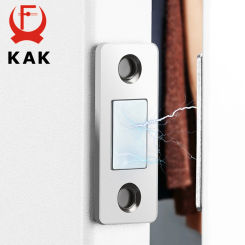 KAK 5pcs Magnetic Cabinet Catches Invisible Non-punch Door Stop Door Catch Silver Black Gold Bronze Sliding Door Lock Hardware