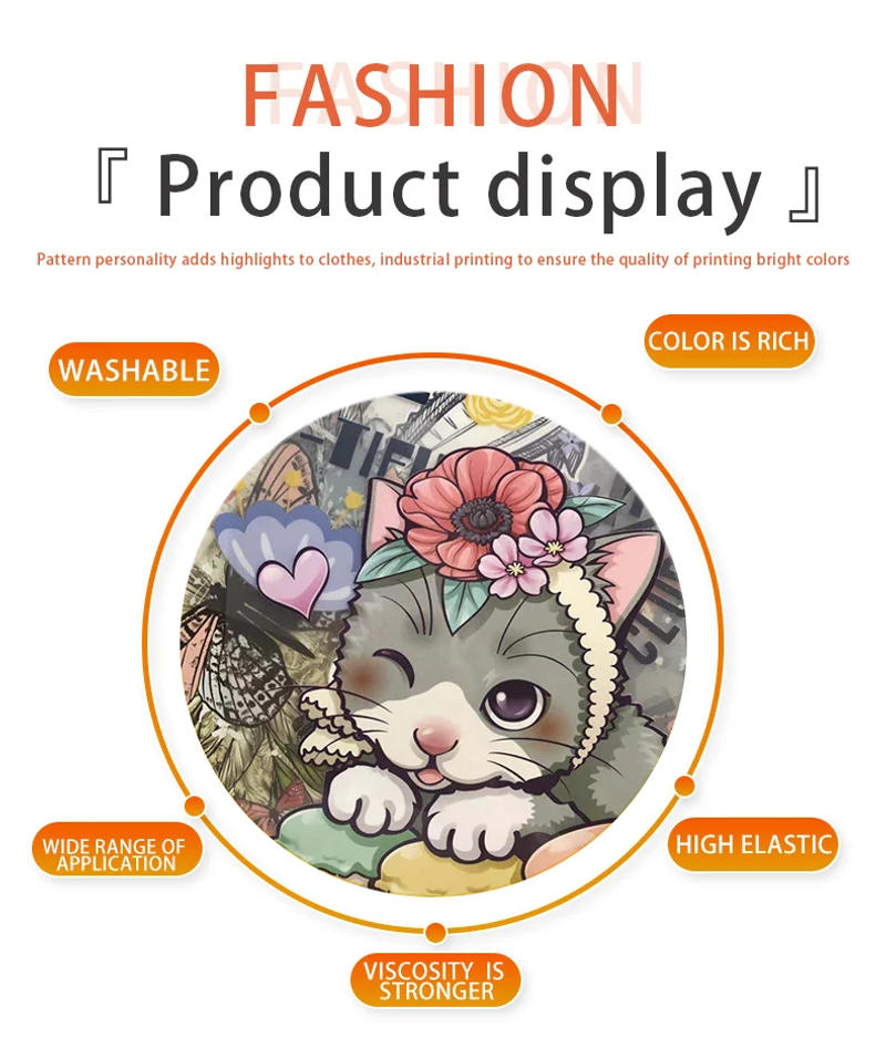 Description Picture 6 of itemBlack and white heart pattern Vinyl Sticker For Clothes heart iron on patch Manualidades easy to use DIY decoration