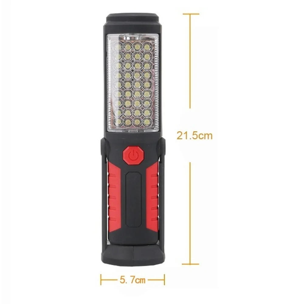 Description Picture 6 of itemUSB Rechargeable LED Flashlight Torch Work Light Stand 36+5LED Portable Lantern Flashlights for Outdoor With Magnet Hook