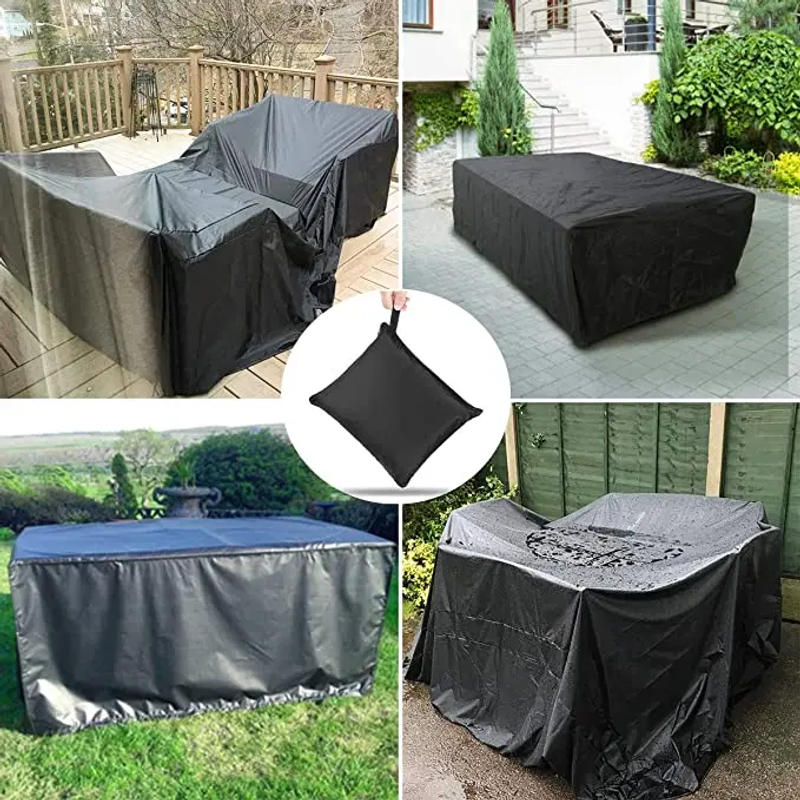 Description Picture 6 of item80 Sizes Black Outdoor Patio Garden Furniture Covers Rain Snow Chair covers Sofa Table Chair Dust  Waterproof Proof Cover