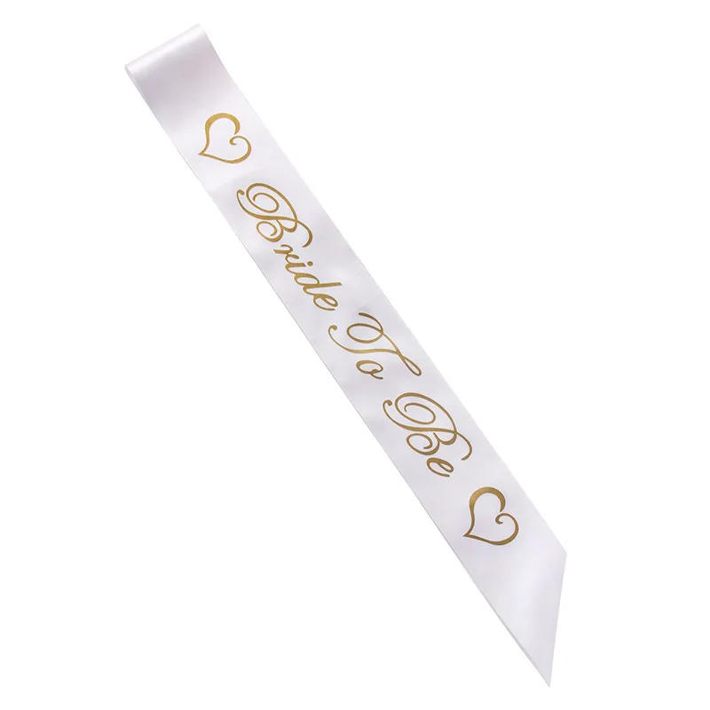 Description Picture 6 of itemRibbon Bride To Be Satin Sash with Diamond Ring Bachelorette Party Sash Hen Party Wedding Decoration Bridal Shower Party Favors