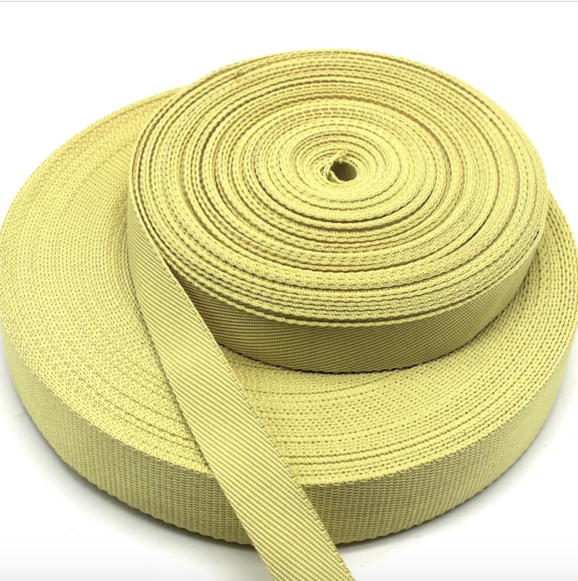 Description Picture 2 of itemHigh Strength Aramid Fiber Tape Meta Aramid Fiber Woven Tape Fabric Belt, Kevlar Fireproof Tape