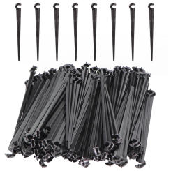 1/4'' Hose Drip Irrigation Support Stakes C Shape Hook 4/7mm Pipe Fixed Stem Holder Garden Watering Dripper Sprinkler Bracket