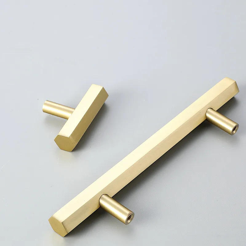 Description Picture 4 of itemVARMSTUGA  Hexagon Brass Cabinet Knobs and Handles Furniture Handles Kitchen Pulls Gold Drawer Knobs Copper Cabinet Pulls