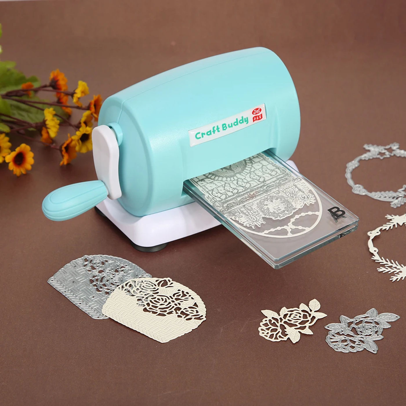 Description Picture 6 of itemDIY Dies Cutting Embossing Machine Scrapbooking Cutter Dies Cut Paper Cutter Die-Cut Machine Craft DIY Embossing Dies Tool