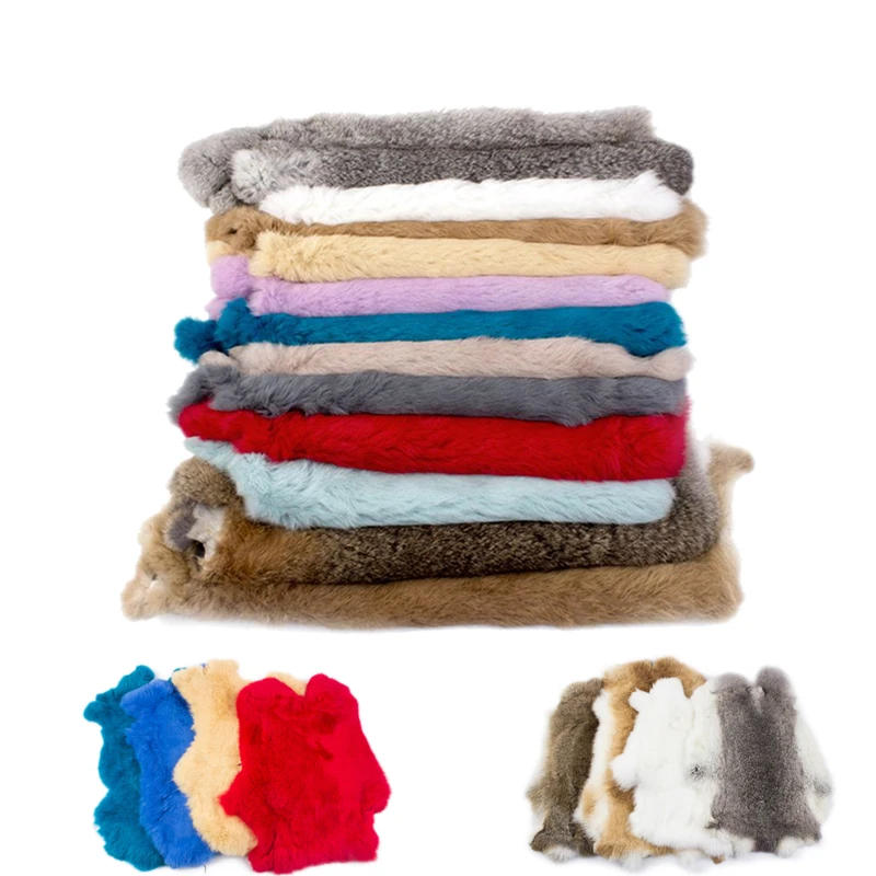 Description Picture 2 of itemNature Rabbit Fur DIY Apparel Sewing Fabric Fluffy Rabbit Leather Fur Home Decoration Clothing Accessories Raw High Quality 1Pcs