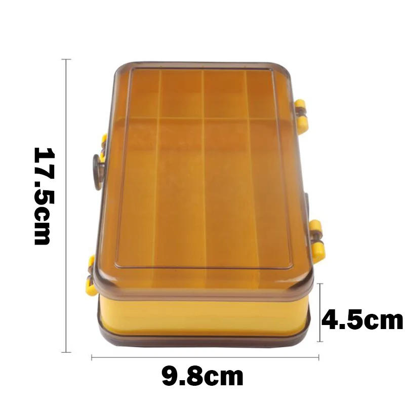 Description Picture 3 of itemDouble Sided Fishing Tackle Box 13 Compartments Lure Hook Fishing Bait Lure Hook Storage Box Storage Box Multi-function
