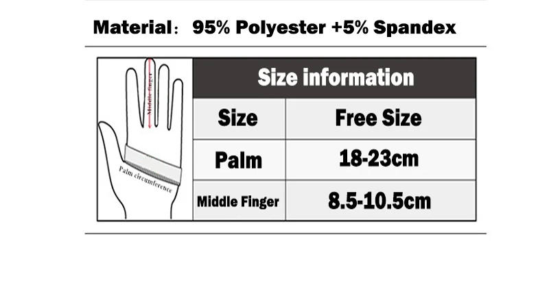 Description Picture 3 of item1pair Fishing Gloves Men And Women Half Fingers Ice silk Gloves Outdoor Gloves Summer Sunscreen Non-slip Gloves Sunscreen Gloves