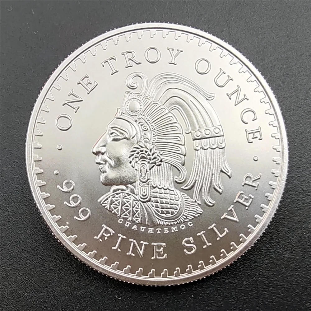 Description Picture 5 of itemOne Troy Ounce 999 Fine Silver Copy America Medal Commemorative Badge Non-currency Mexico Coin   Collectible Blister