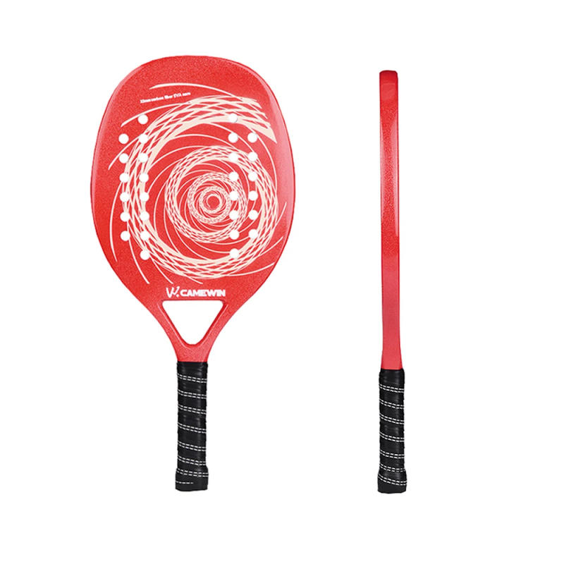 Description Picture 5 of itemCAMEWIN High Quality 3K Carbon and Glass Fiber Beach Tennis Racket Soft Rough Surface Tennis Racquet with Bag and Ball Option