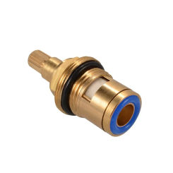 Faucet Cartridge 1/2" 20 Teeth Universal Replacement Tap Valves Brass Ceramic Cartridge Inner Faucet Valve for Bathroom Kitchen