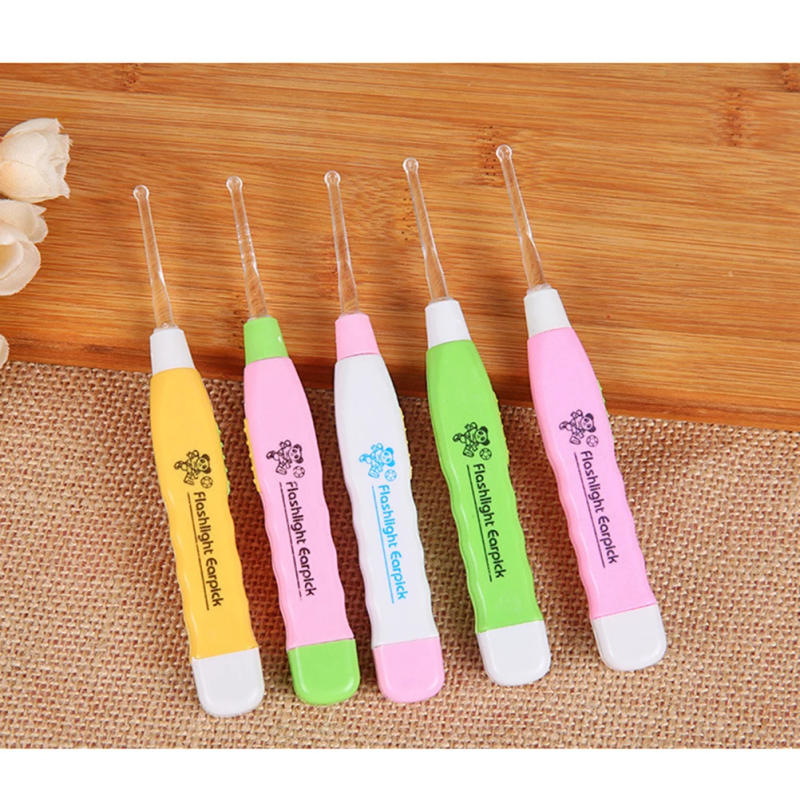 Description Picture 2 of itemPlastic Flashlight Earpick Earwax Cleaner LED EAR Care Ear Syringe Spoon With Flashlight Cleaning Ears Light Ershao EAR Spoon