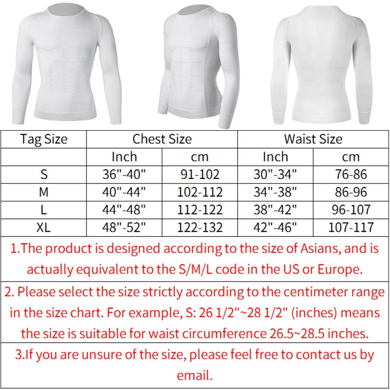 Description Picture 4 of itemMen Slimming Body Shaper Abdomen Shapewear Waist Trainer Belly Shapers Corrective Posture Vest Compression Shirts Sleeve Corset