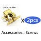 Golden x 2pcs