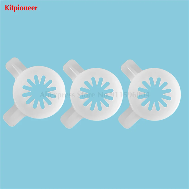 Description Picture 2 of item3Pcs Quality Ice Cream Machine Fantastic Snowflake Shaped Modeling Caps 29mm Inner Diameter Food Grade Materials