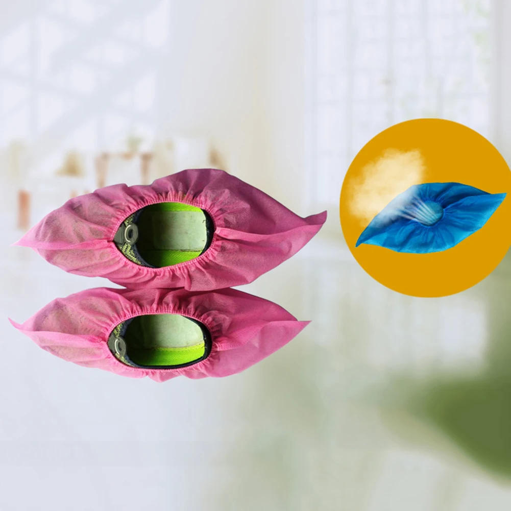 Description Picture 4 of item50/100pcs Disposable Shoe Cover Dustproof Non-slip Dhoe Cover Children Students Adult Non-woven Household Foot Cover