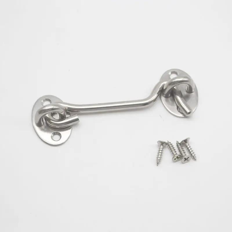 Description Picture 5 of itemStainless Steel Cabin Hook Eye Shed Gate Door Latch Silent Holder Window Cabin Hook And Eye Latch Lock Shed Gate