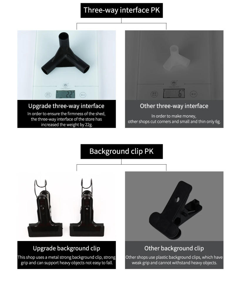 Description Picture 6 of itemLED Folding Photo Studio Softbox Light Box 140cmx120cmx50cm light Tent with white yellow black background Accessories box light